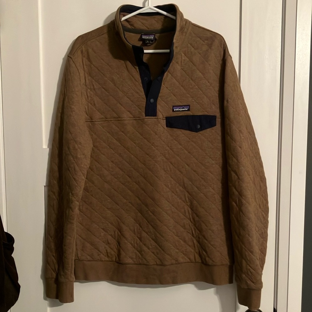 Patagonia Brown Quilted Pullover